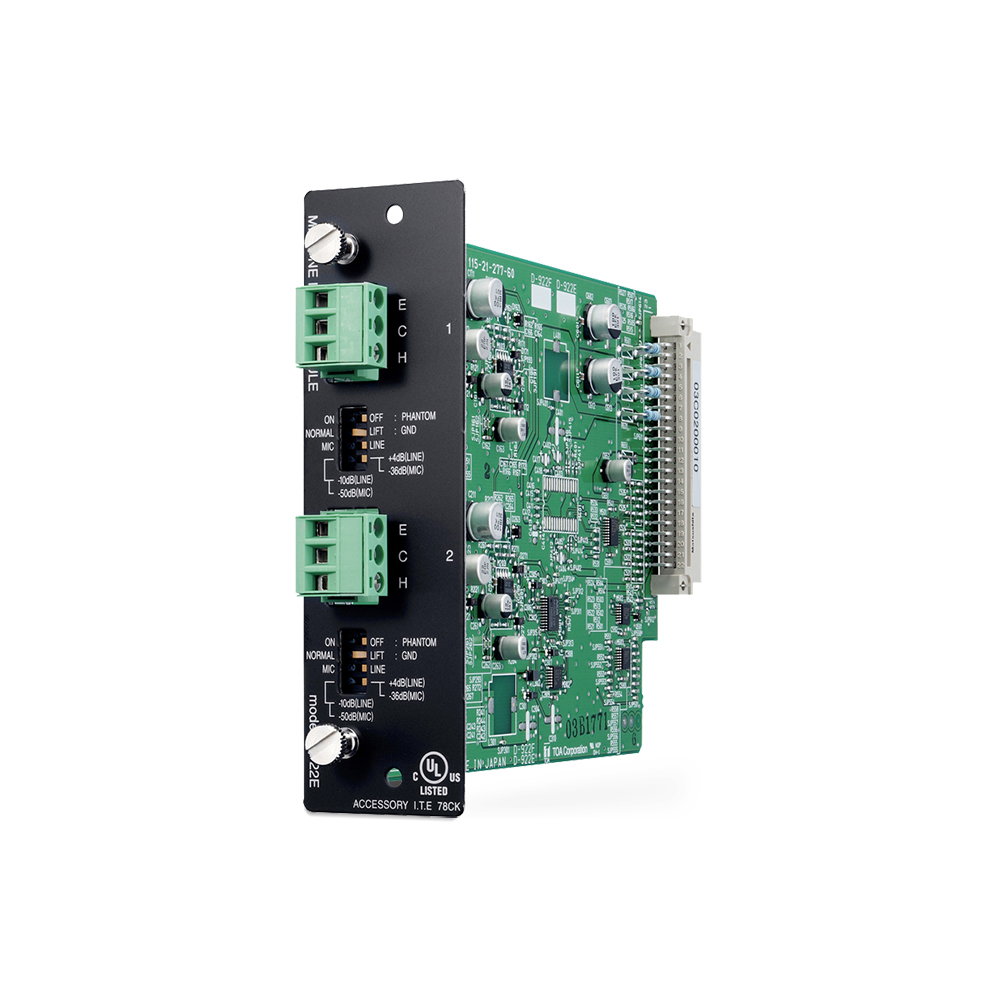 D-922E Mic/Line Input Module